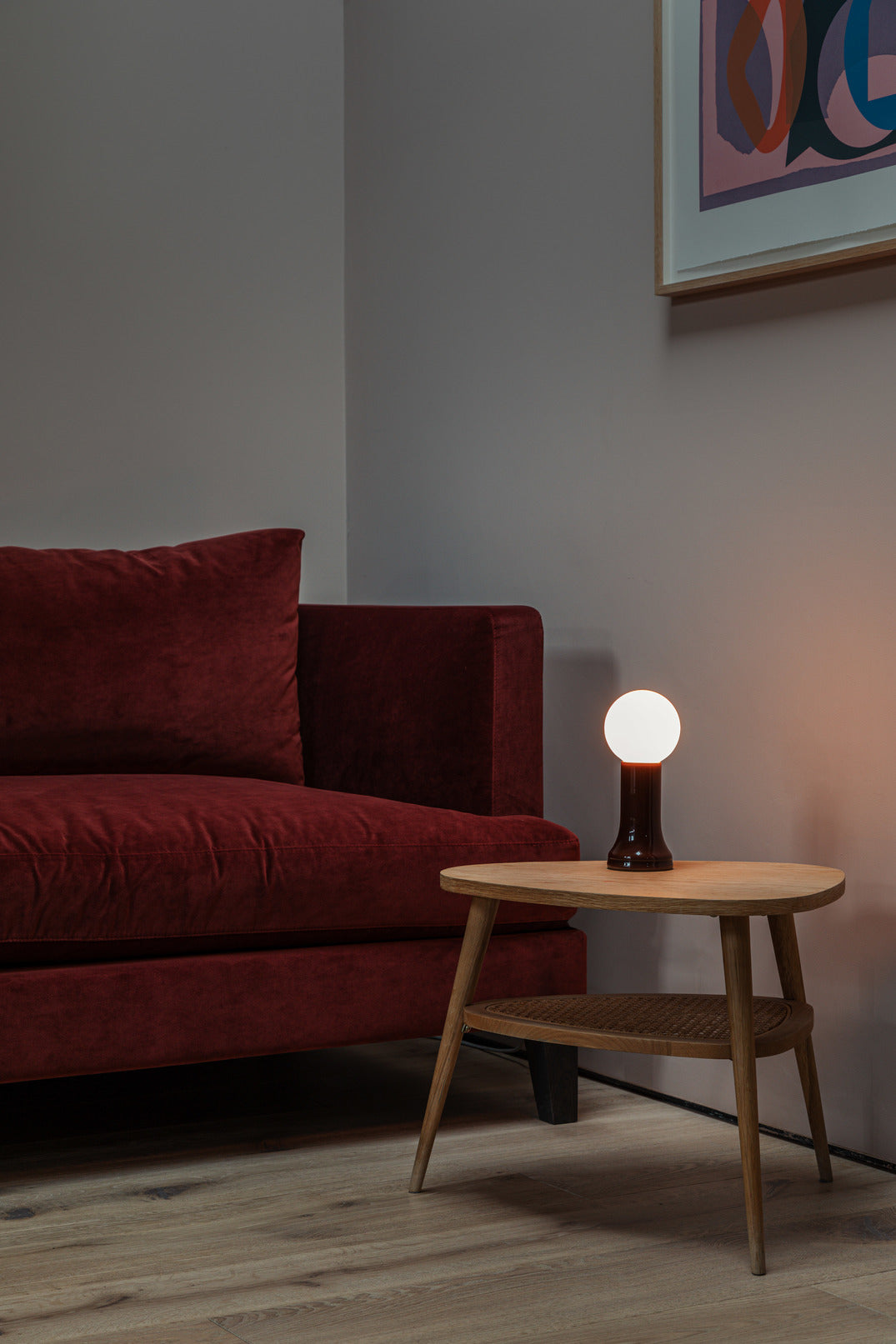 Tala Shore Recycled Glass Table Lamp Bottle Brown – from Amos Lighting + Home