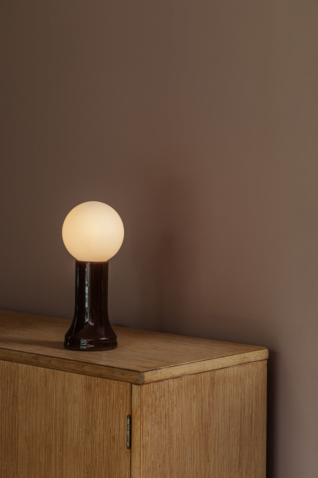 Tala Shore Recycled Glass Table Lamp Bottle Brown – from Amos Lighting + Home