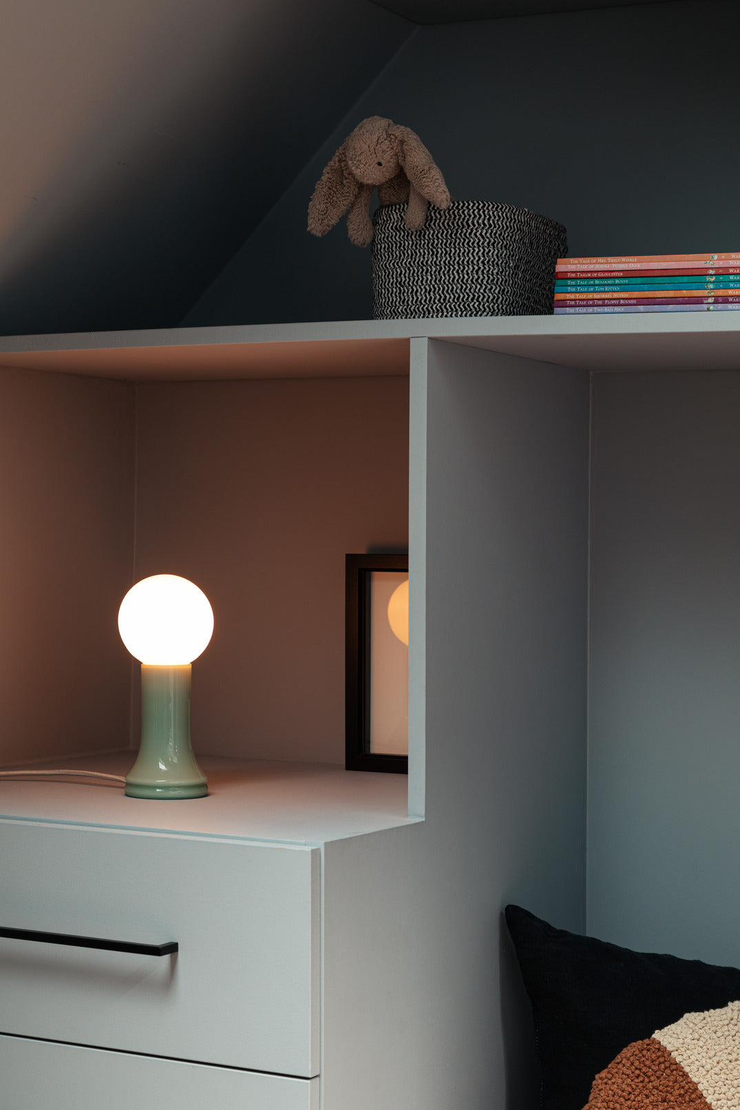 Tala Shore Recycled Glass Table Lamp Sea Green – from Amos Lighting + Home