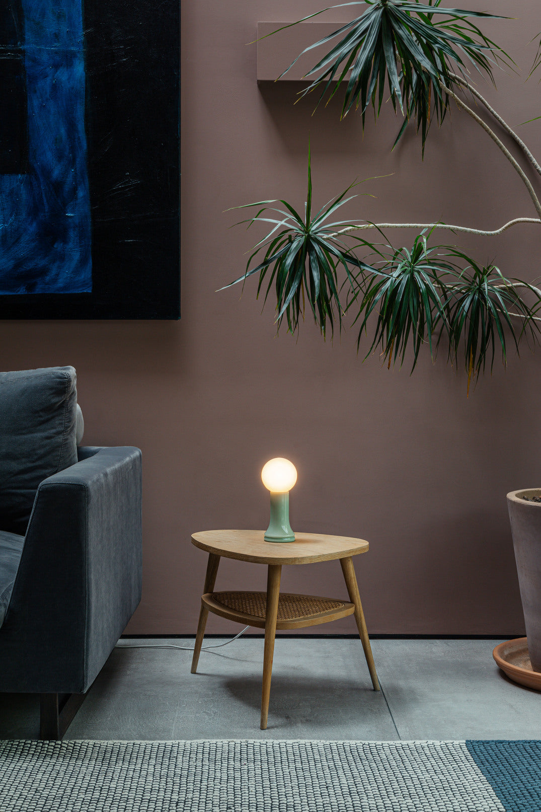 Tala Shore Recycled Glass Table Lamp Sea Green – from Amos Lighting + Home