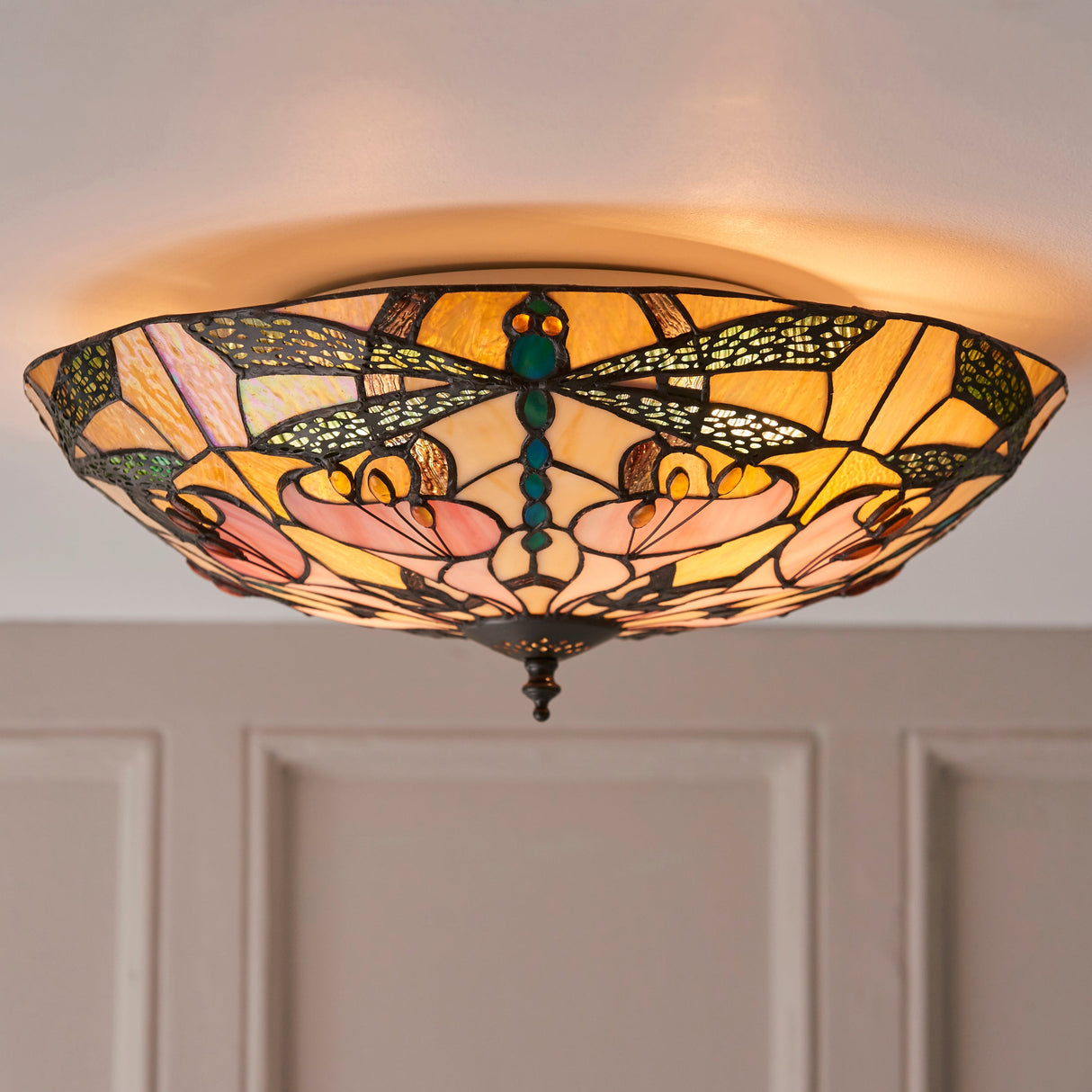 Tiffany Ashton Flush Ceiling Light – from Amos Lighting + Home