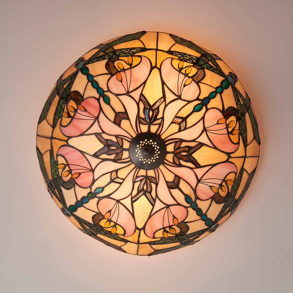 Tiffany Ashton Flush Ceiling Light – from Amos Lighting + Home