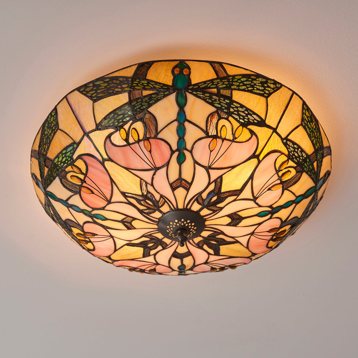 Tiffany Ashton Flush Ceiling Light – from Amos Lighting + Home