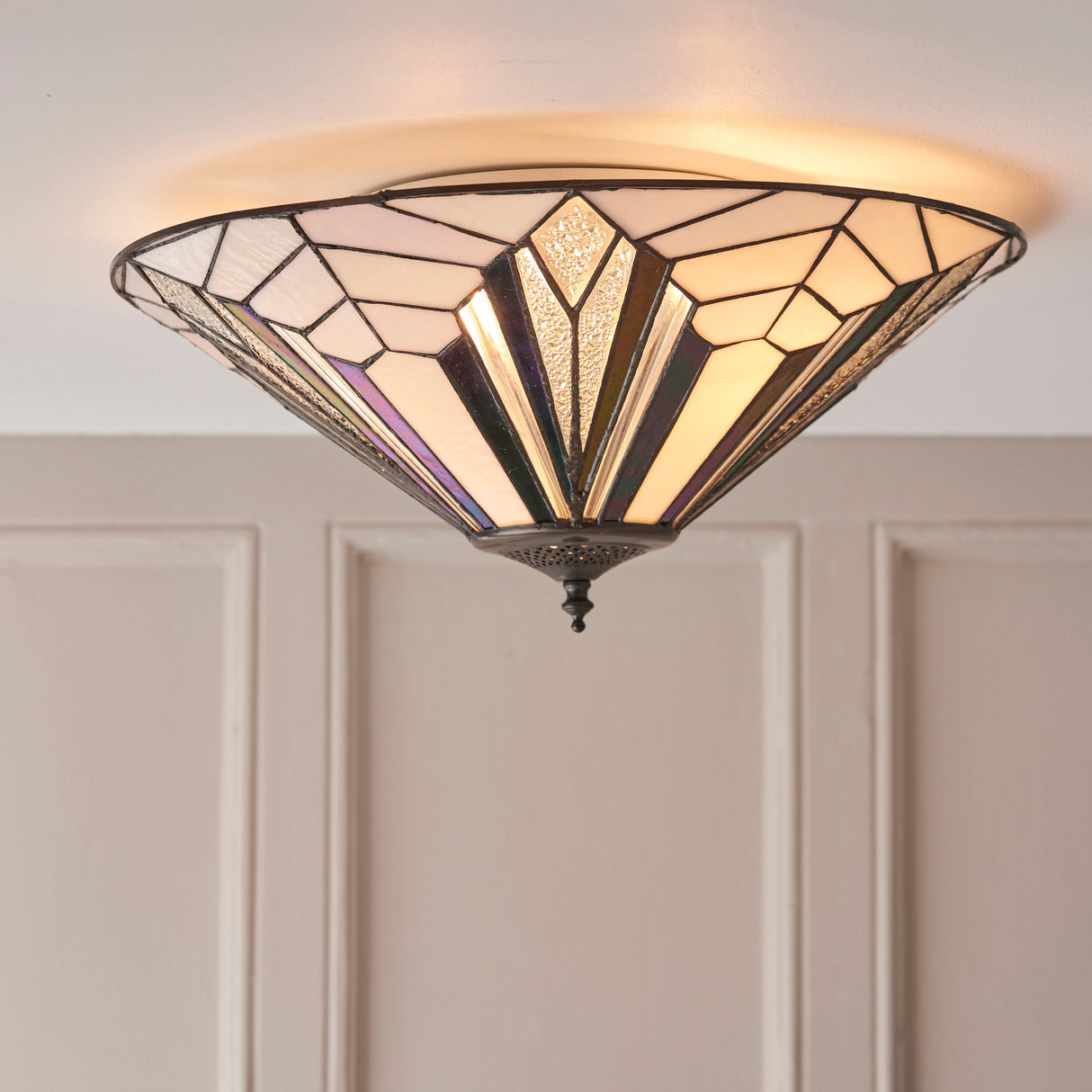 Tiffany Astoria Flush Ceiling Light – from Amos Lighting + Home