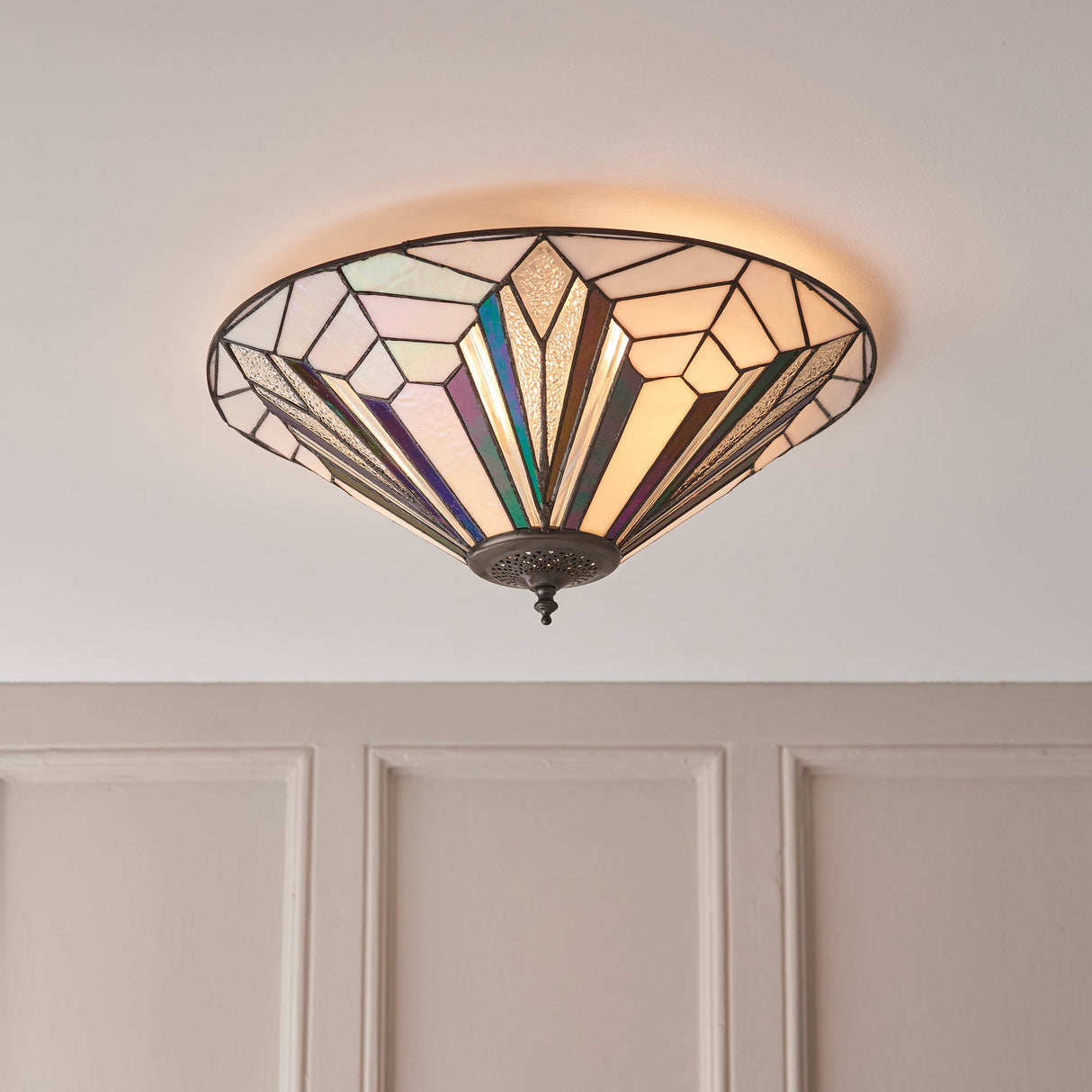 Tiffany Astoria Flush Ceiling Light – from Amos Lighting + Home