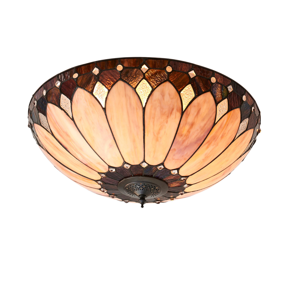 Tiffany Brooklyn Flush Ceiling Light – from Amos Lighting + Home