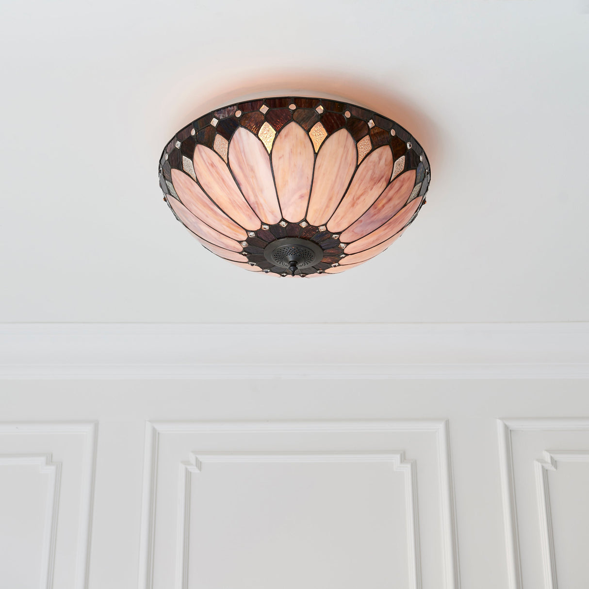Tiffany Brooklyn Flush Ceiling Light – from Amos Lighting + Home