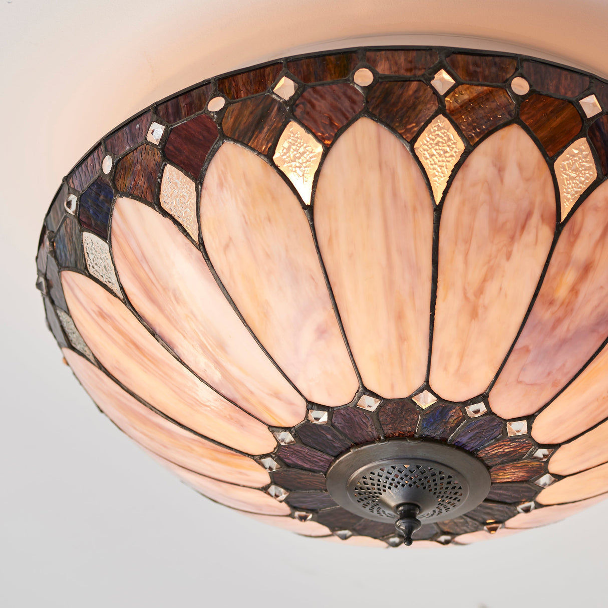 Tiffany Brooklyn Flush Ceiling Light – from Amos Lighting + Home