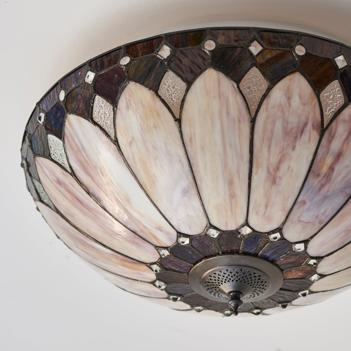 Tiffany Brooklyn Flush Ceiling Light – from Amos Lighting + Home