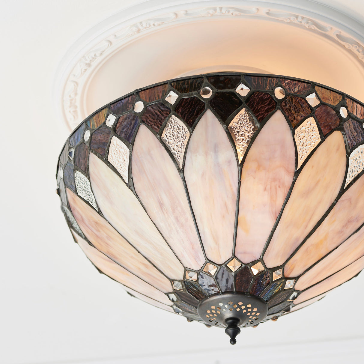 Tiffany Brooklyn Semi flush Ceiling Light – from Amos Lighting + Home