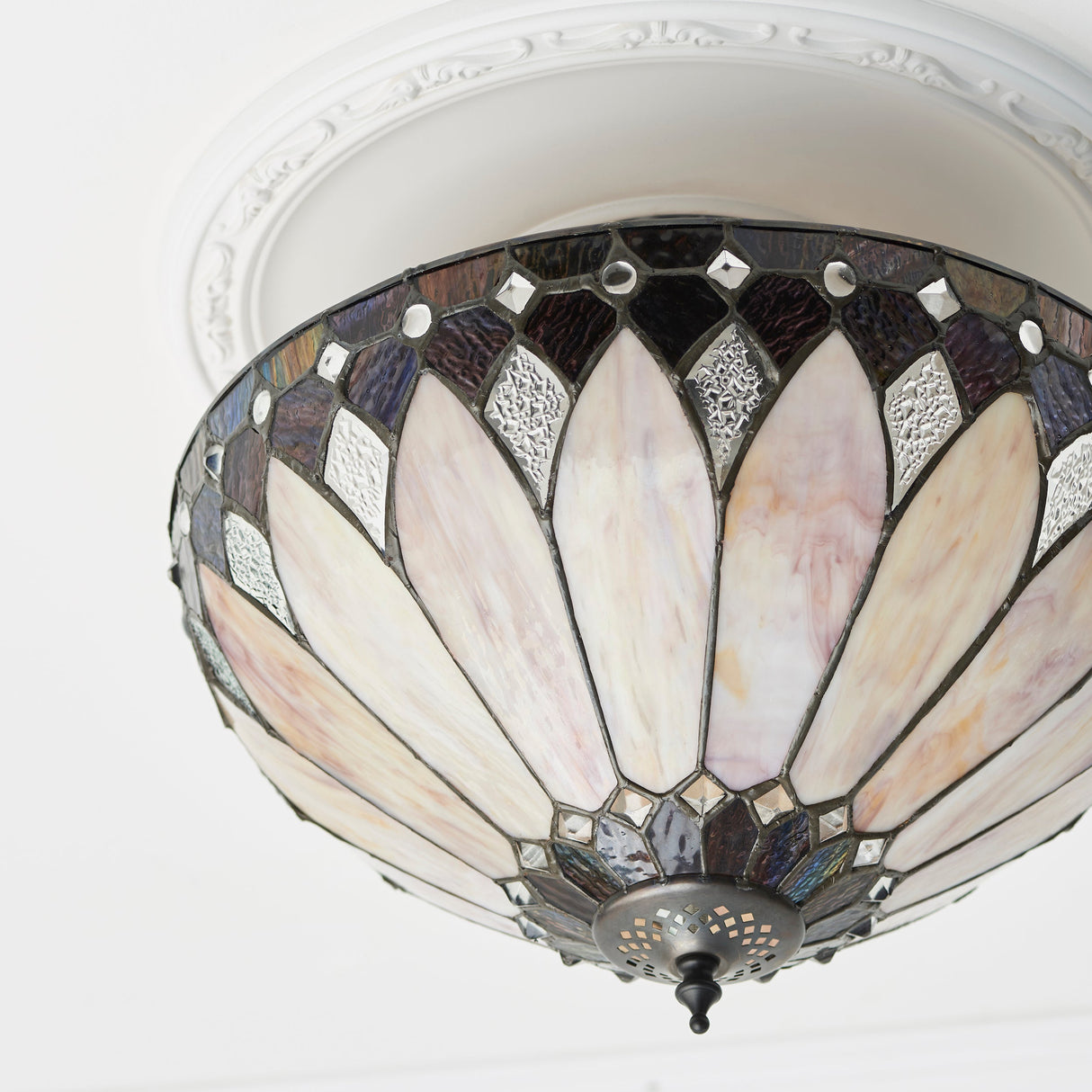 Tiffany Brooklyn Semi flush Ceiling Light – from Amos Lighting + Home
