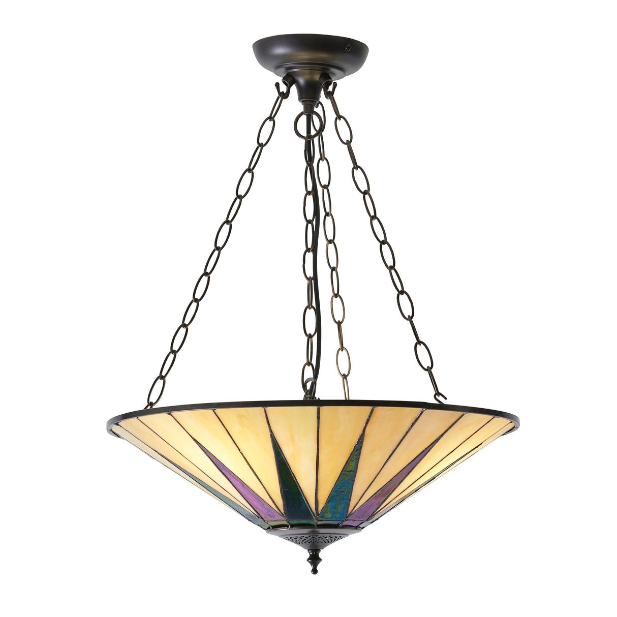 Tiffany Dark Star Large Inverted Pendant – from Amos Lighting + Home
