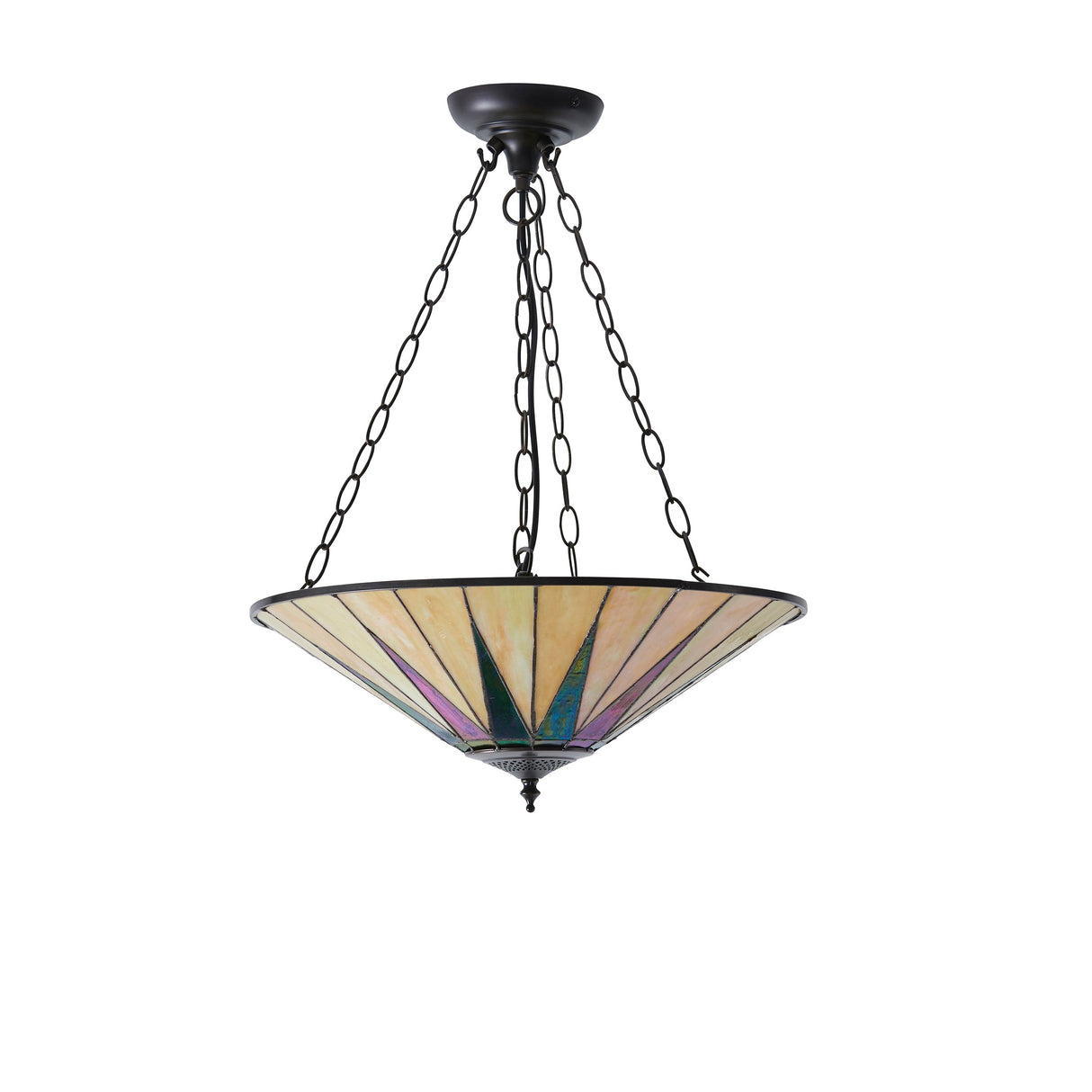 Tiffany Dark Star Large Inverted Pendant – from Amos Lighting + Home