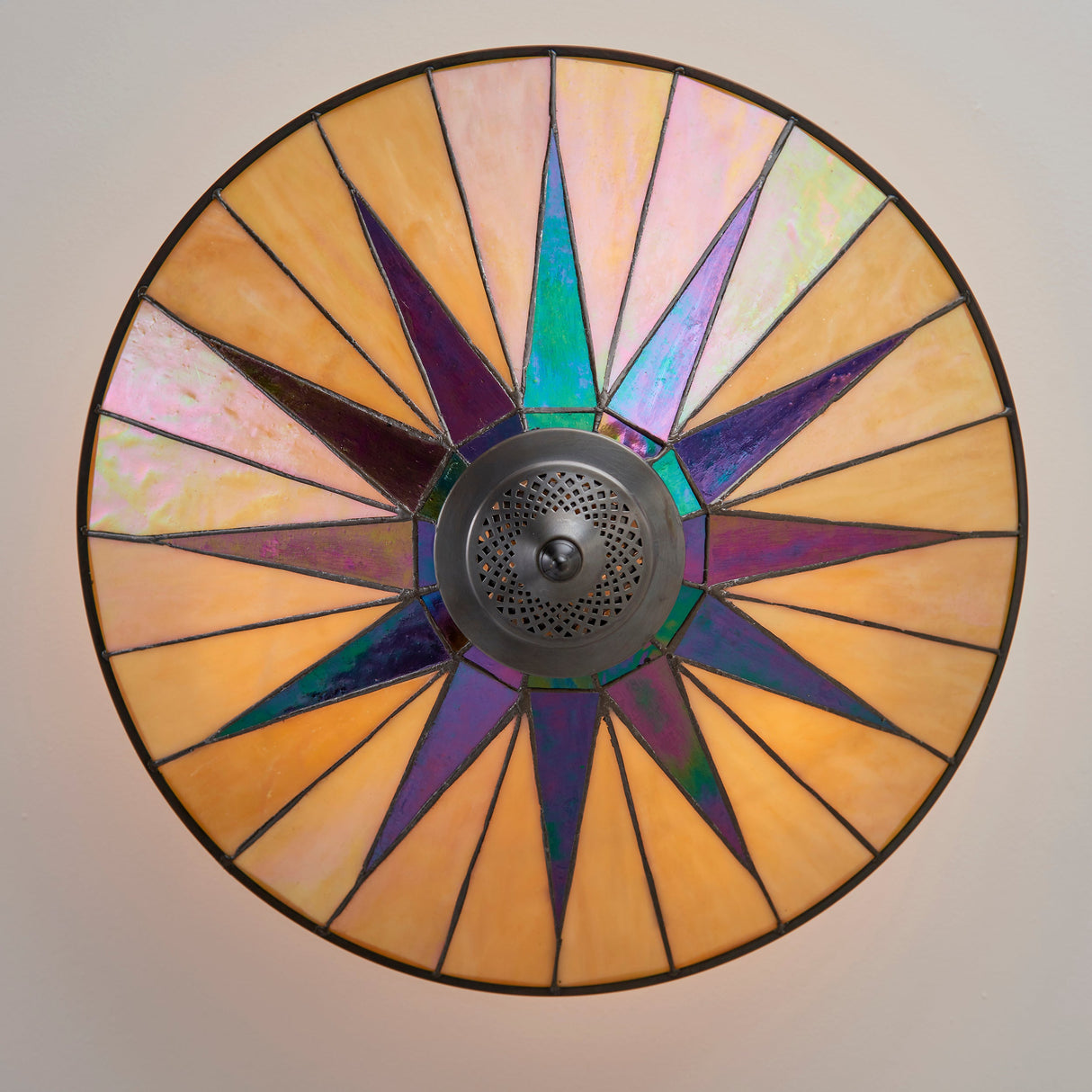Tiffany Dark Star Semi flush Ceiling Light – from Amos Lighting + Home