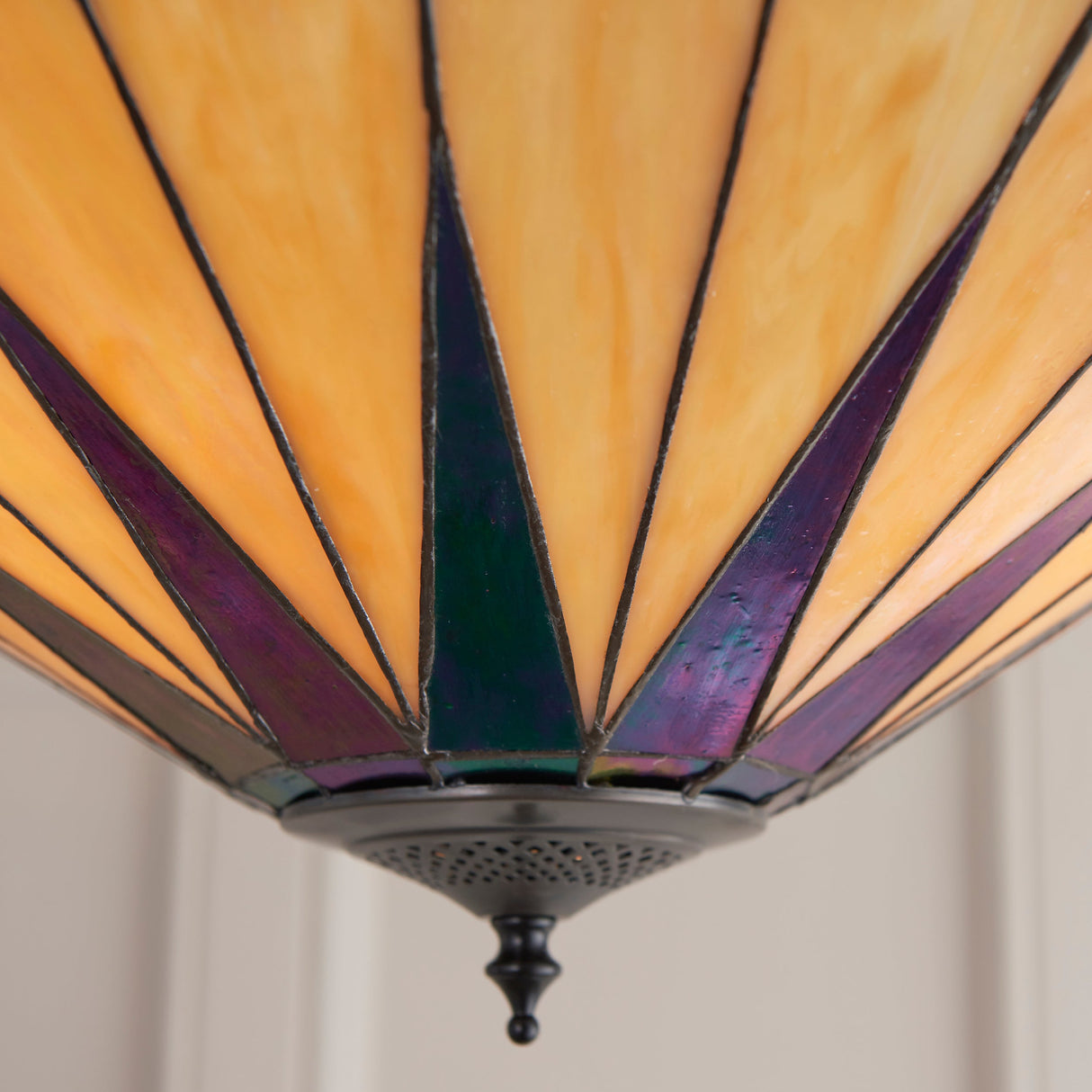 Tiffany Dark Star Semi flush Ceiling Light – from Amos Lighting + Home