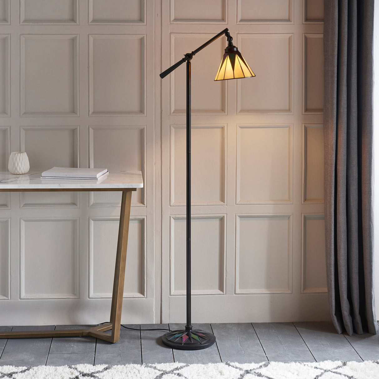 Tiffany Dark Star Task Floor Lamp – from Amos Lighting + Home