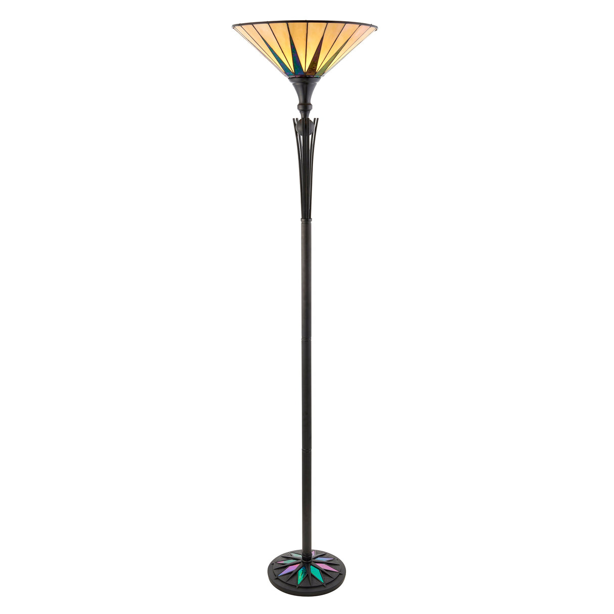 Tiffany Dark Star Uplighter Floor Lamp – from Amos Lighting + Home