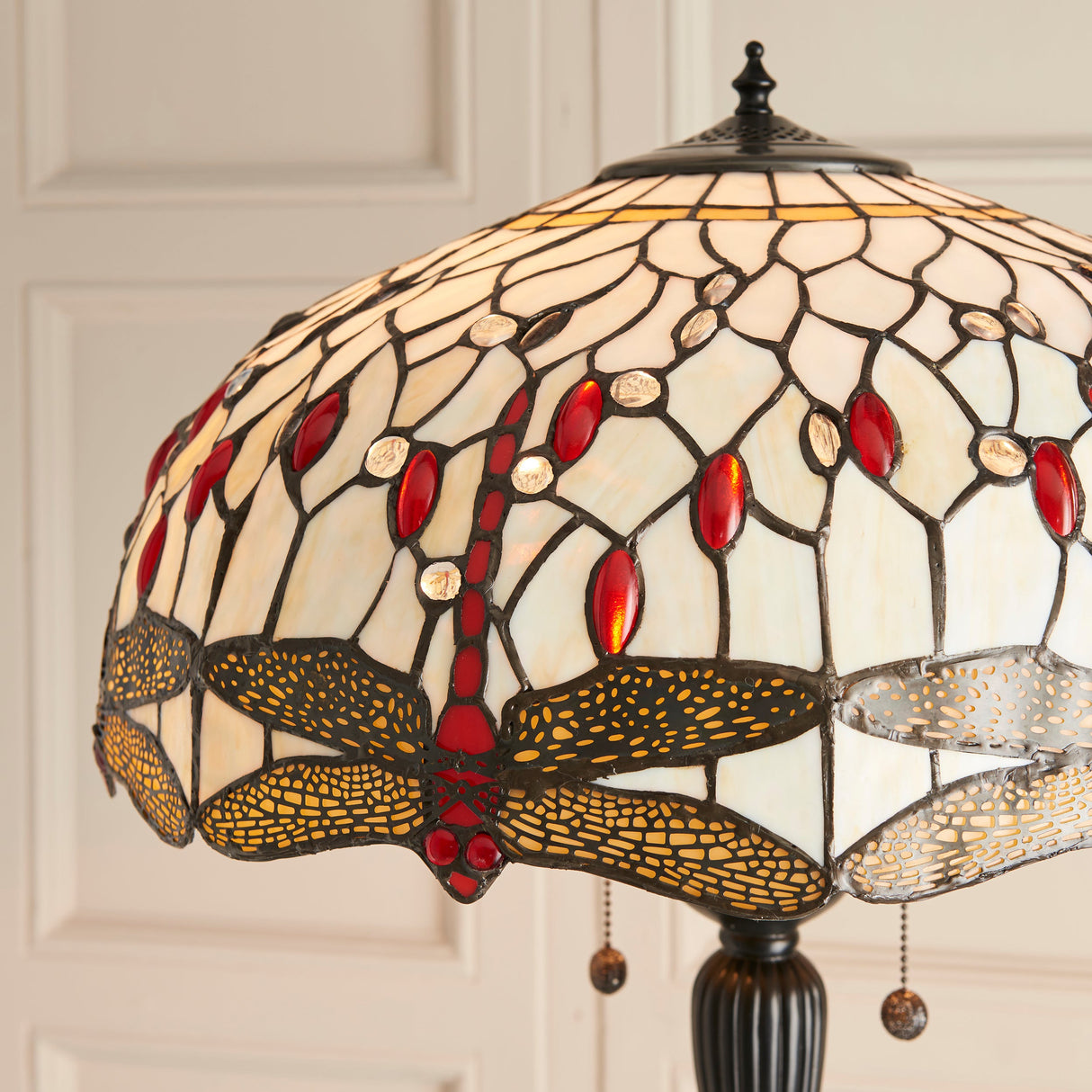 Tiffany Dragonfly Beige Floor Lamp – from Amos Lighting + Home