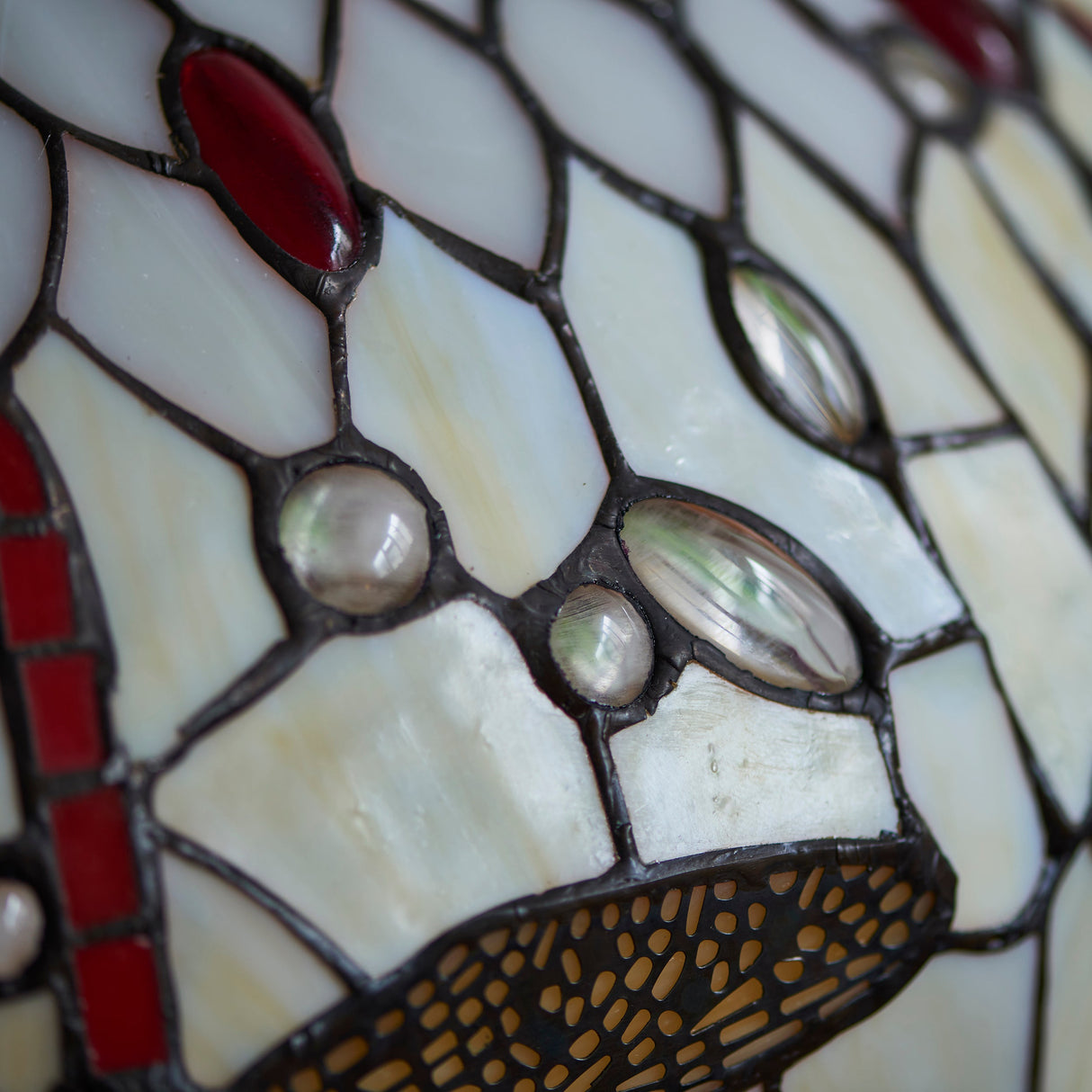 Tiffany Dragonfly Beige Medium Table Lamp – from Amos Lighting + Home