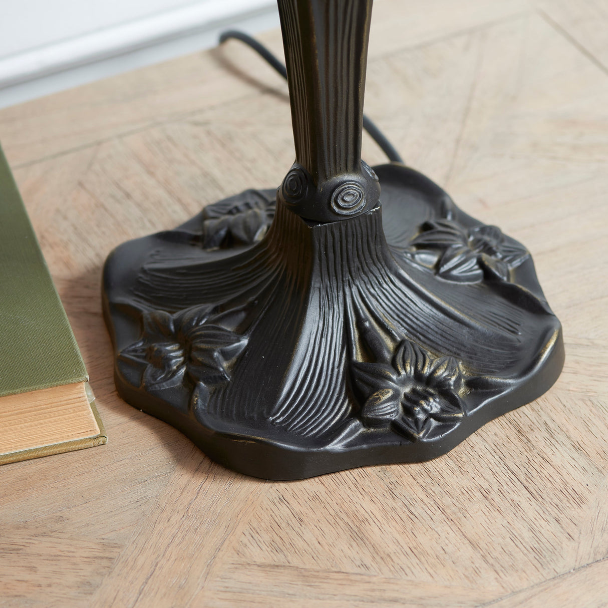 Tiffany Dragonfly Beige Medium Table Lamp – from Amos Lighting + Home