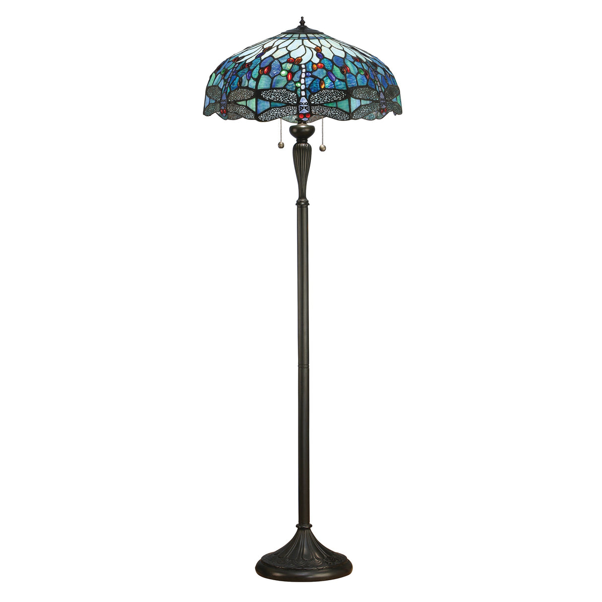 Tiffany Dragonfly Blue Floor Lamp – from Amos Lighting + Home