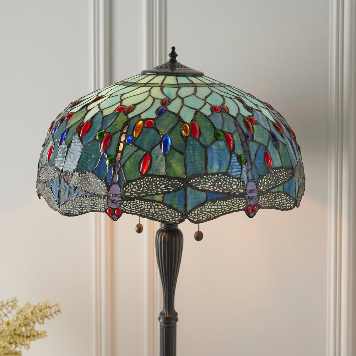 Tiffany Dragonfly Blue Floor Lamp – from Amos Lighting + Home