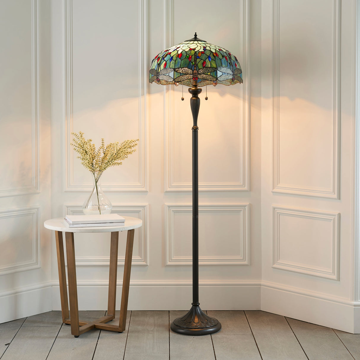 Tiffany Dragonfly Blue Floor Lamp – from Amos Lighting + Home