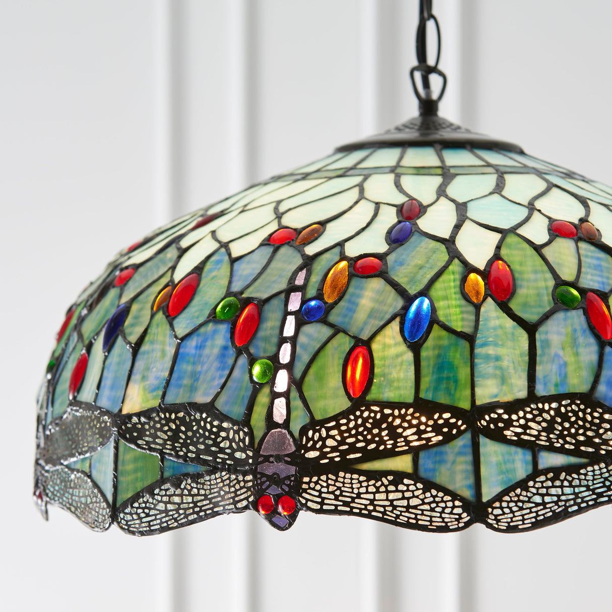 Tiffany Dragonfly Blue Large Pendant – from Amos Lighting + Home