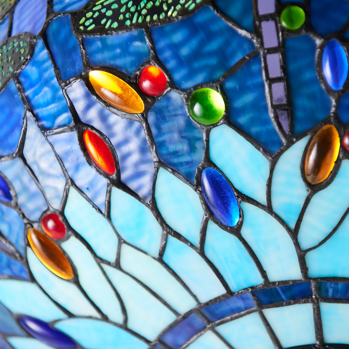 Tiffany Dragonfly Blue Medium Inverted Pendant – from Amos Lighting + Home