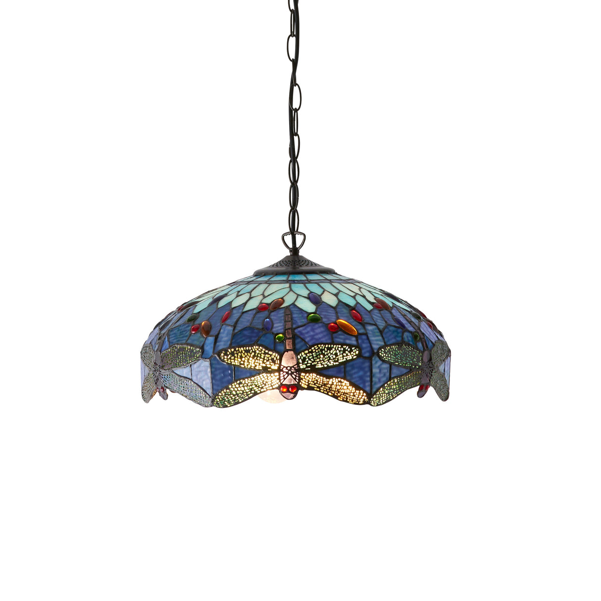 Tiffany Dragonfly Blue Medium Pendant – from Amos Lighting + Home