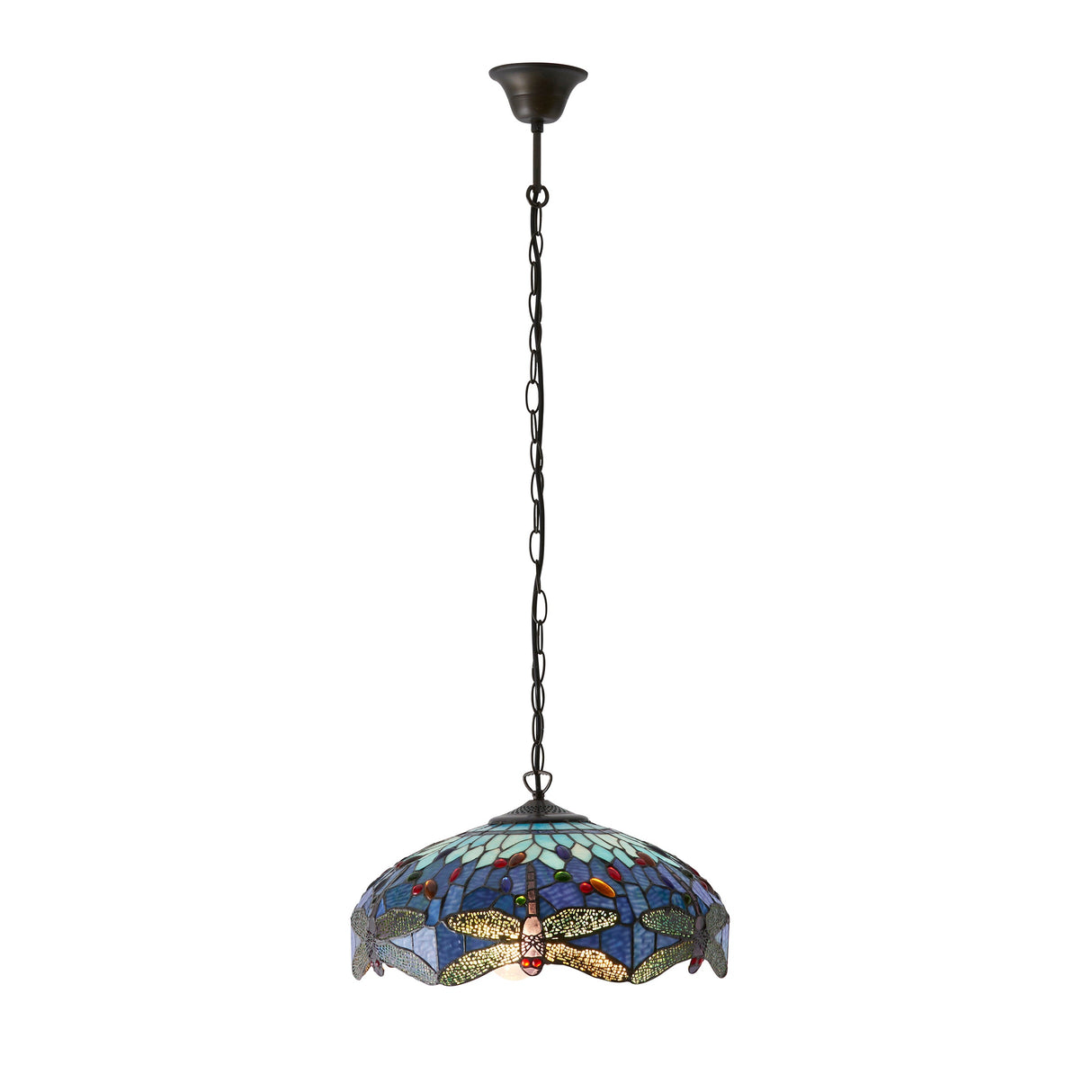Tiffany Dragonfly Blue Medium Pendant – from Amos Lighting + Home