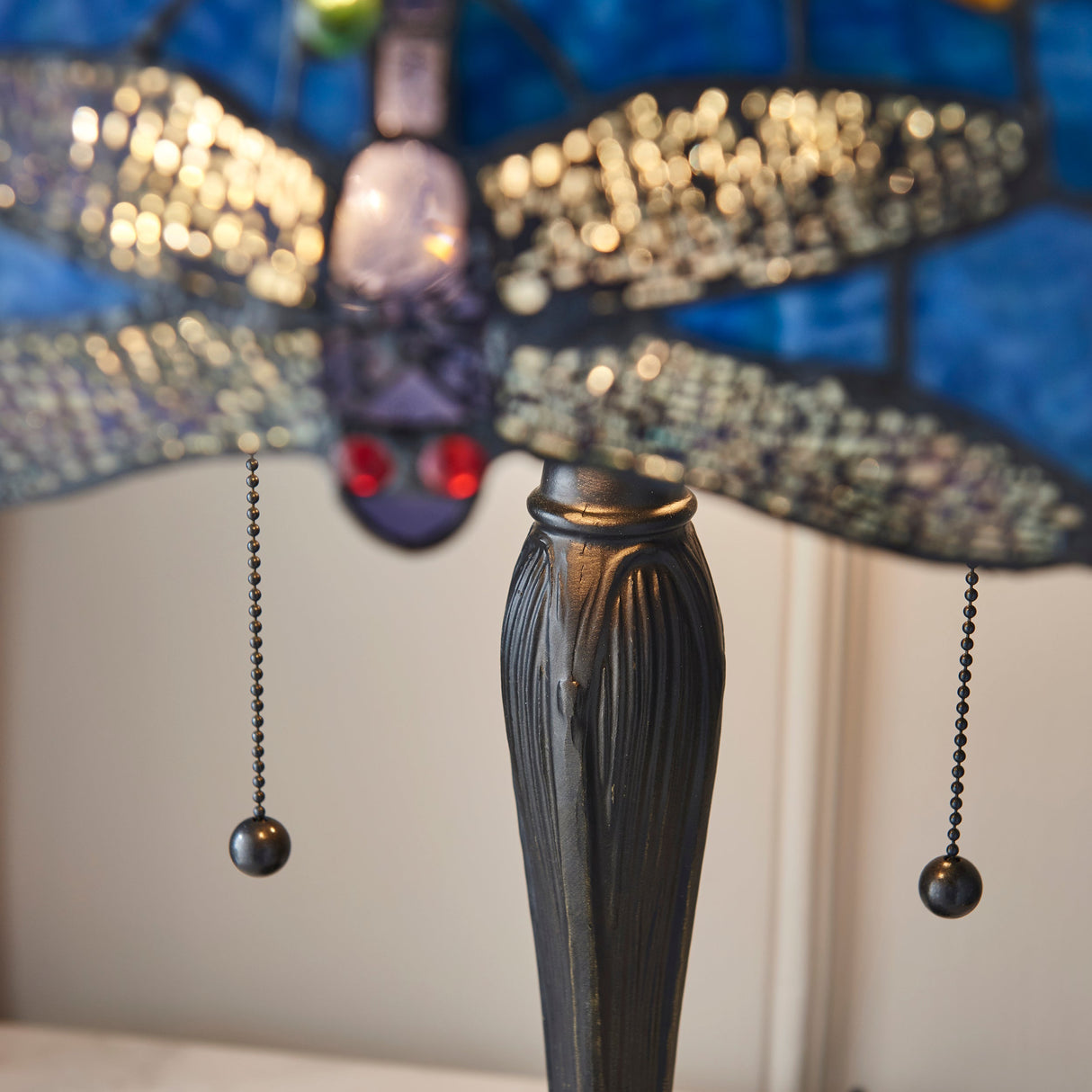 Tiffany Dragonfly Blue Medium Table Lamp – from Amos Lighting + Home