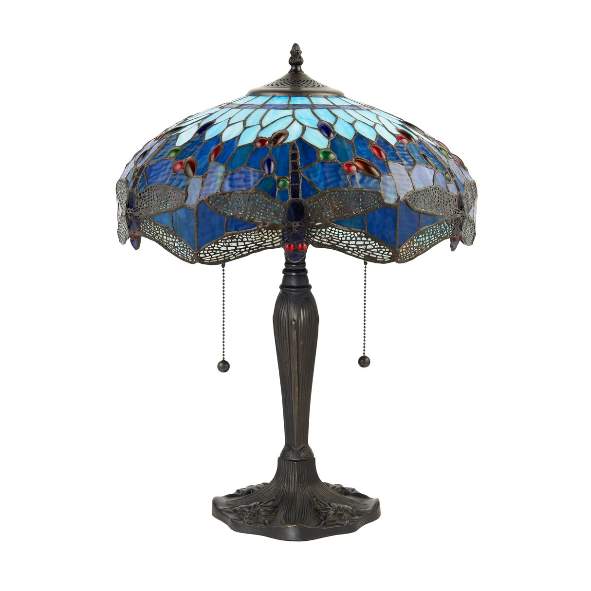 Tiffany Dragonfly Blue Medium Table Lamp – from Amos Lighting + Home