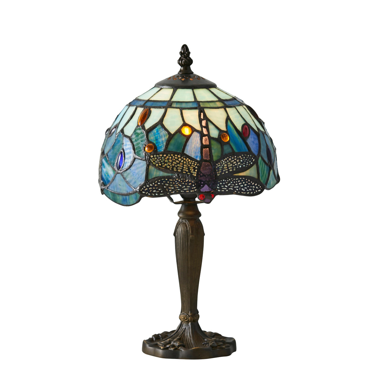 Tiffany Dragonfly Blue Mini Table Lamp – from Amos Lighting + Home