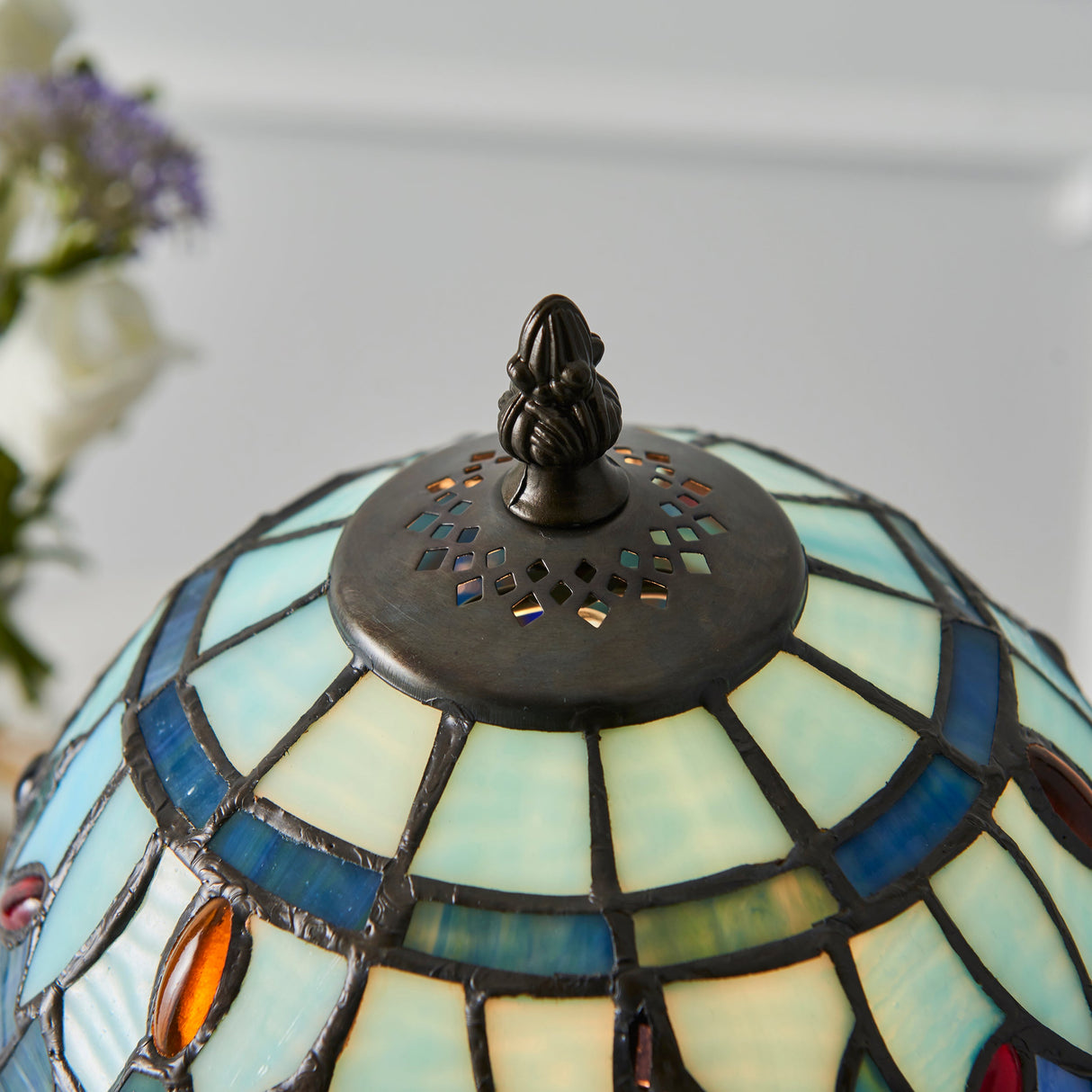 Tiffany Dragonfly Blue Mini Table Lamp – from Amos Lighting + Home