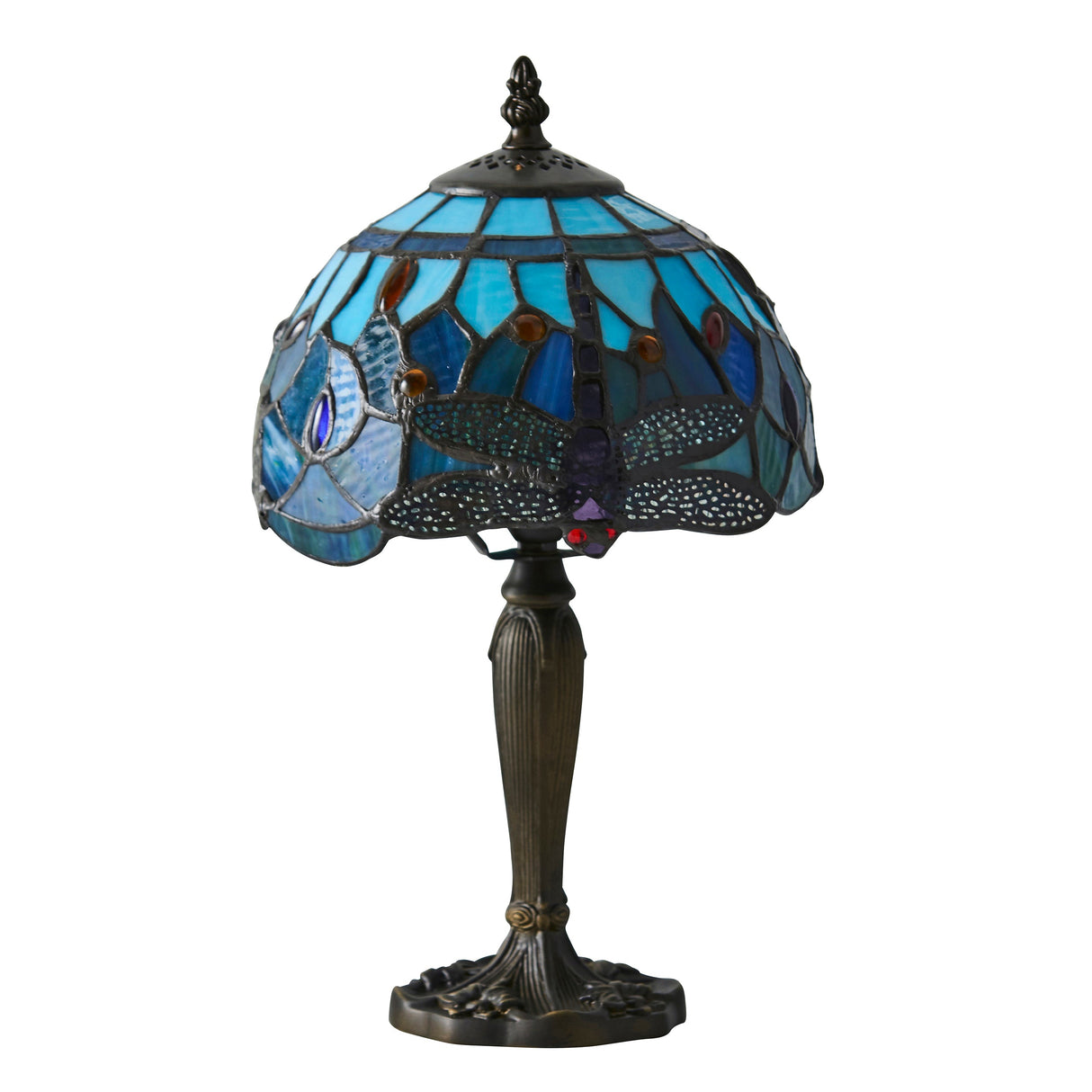 Tiffany Dragonfly Blue Mini Table Lamp – from Amos Lighting + Home