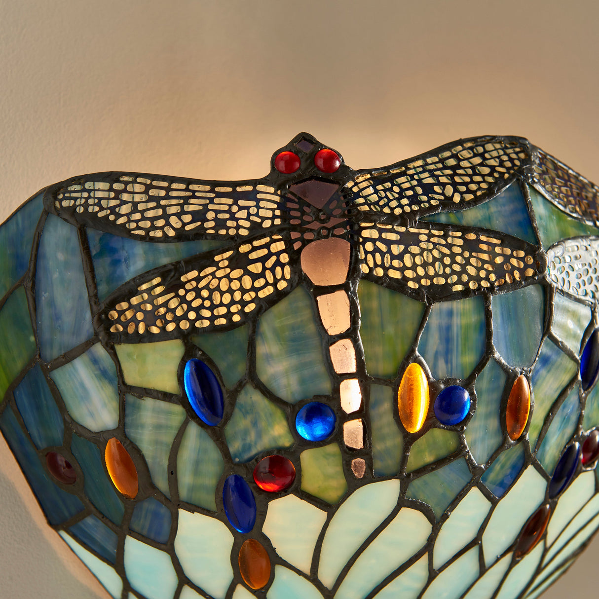 Tiffany Dragonfly Blue Wall Light – from Amos Lighting + Home