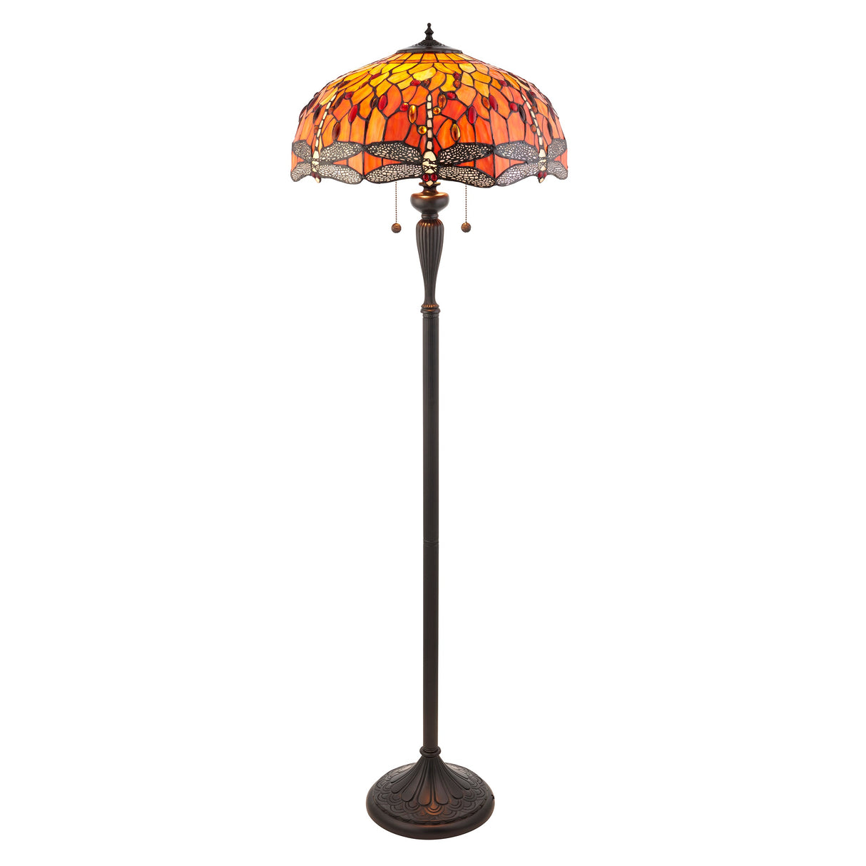 Tiffany Dragonfly Flame Floor Lamp – from Amos Lighting + Home