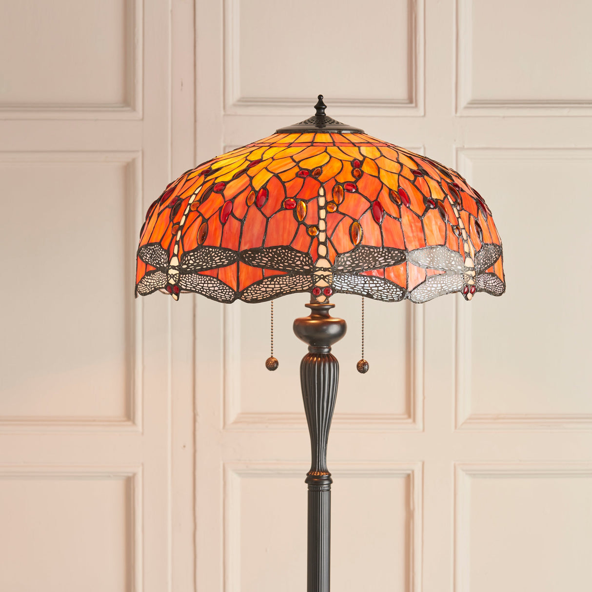 Tiffany Dragonfly Flame Floor Lamp – from Amos Lighting + Home