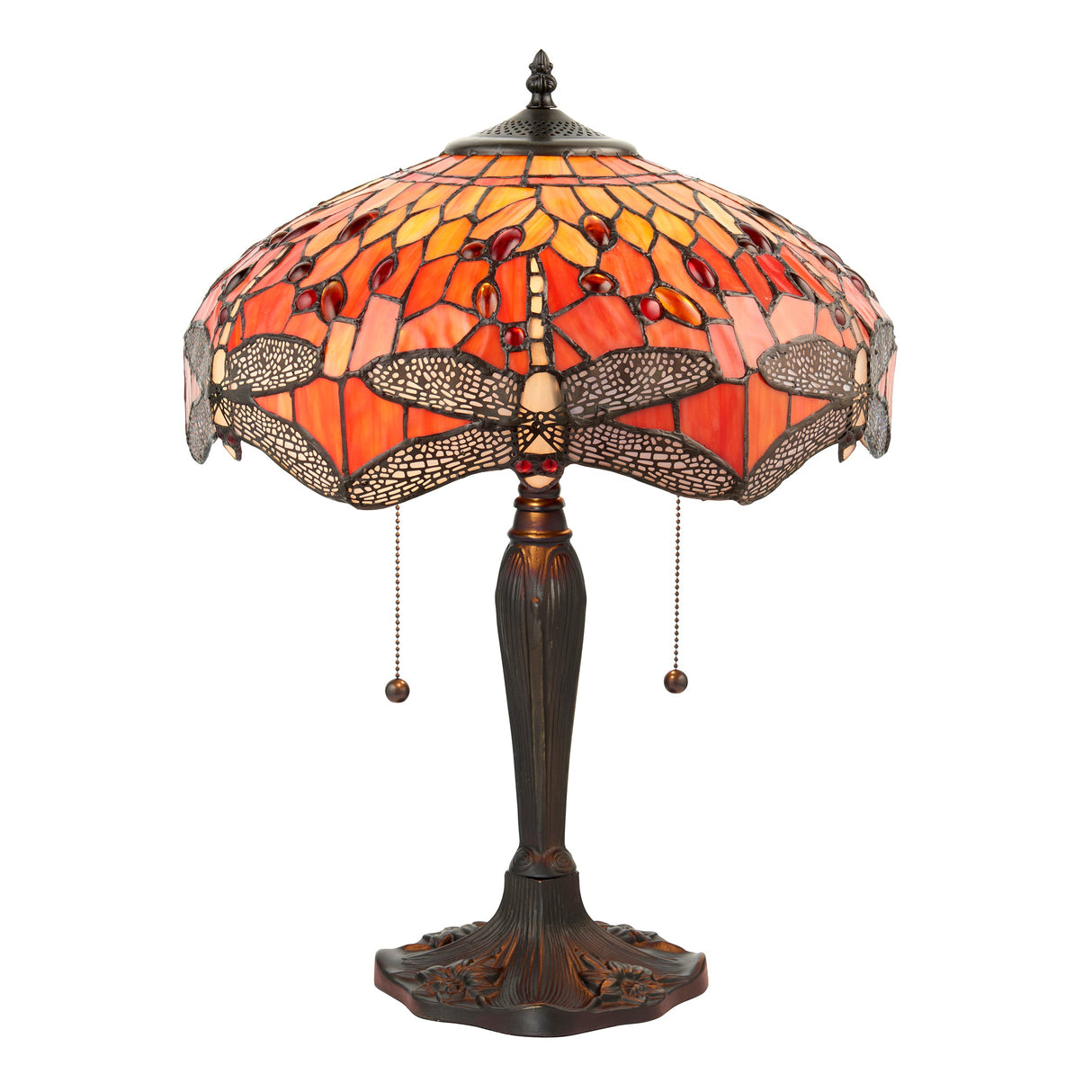 Tiffany Dragonfly Flame Medium Table Lamp – from Amos Lighting + Home