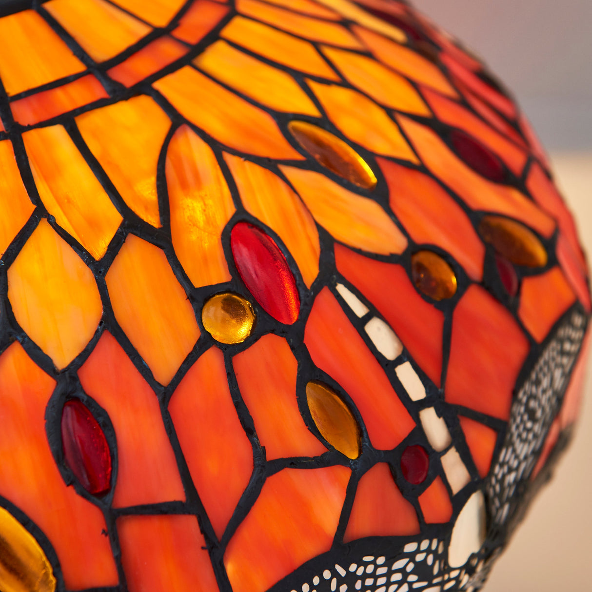 Tiffany Dragonfly Flame Medium Table Lamp – from Amos Lighting + Home