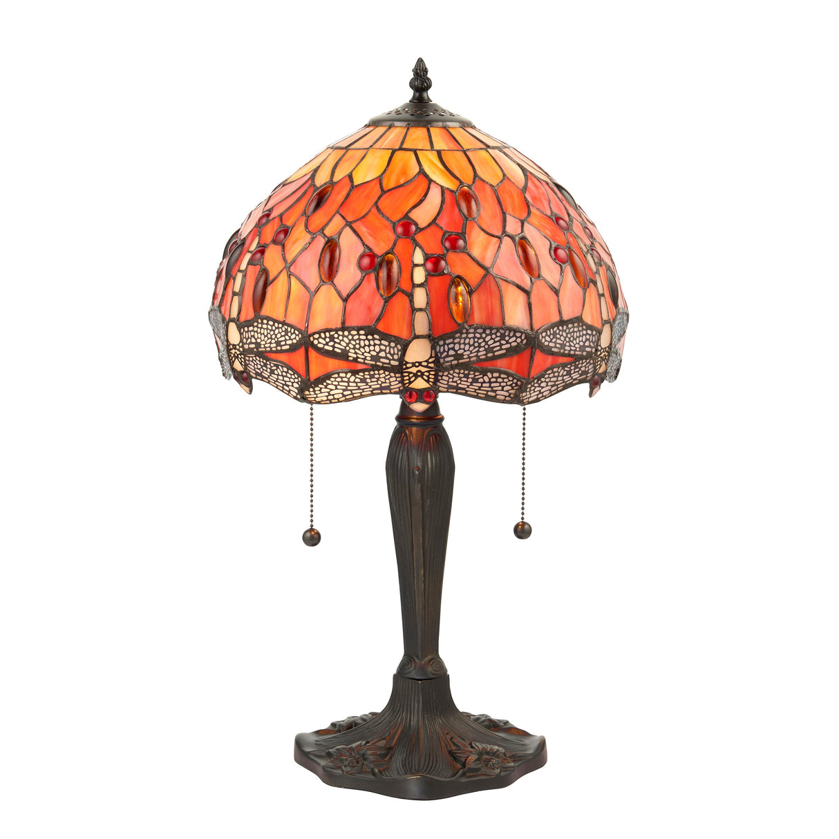 Tiffany Dragonfly Flame Small Table Lamp – from Amos Lighting + Home