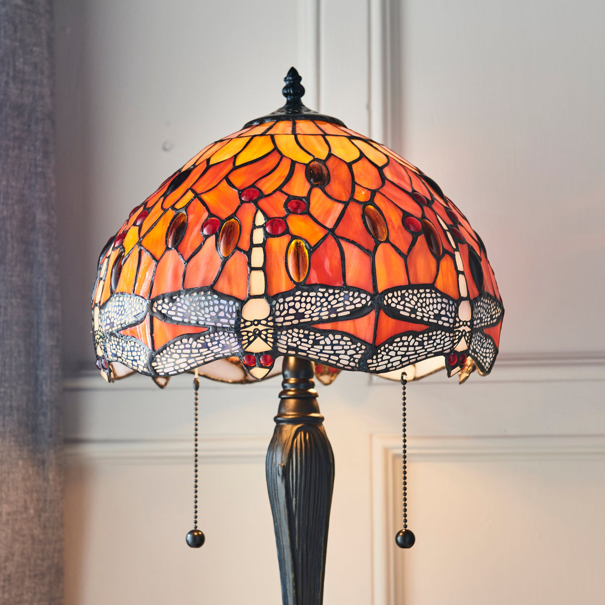 Tiffany Dragonfly Flame Small Table Lamp – from Amos Lighting + Home