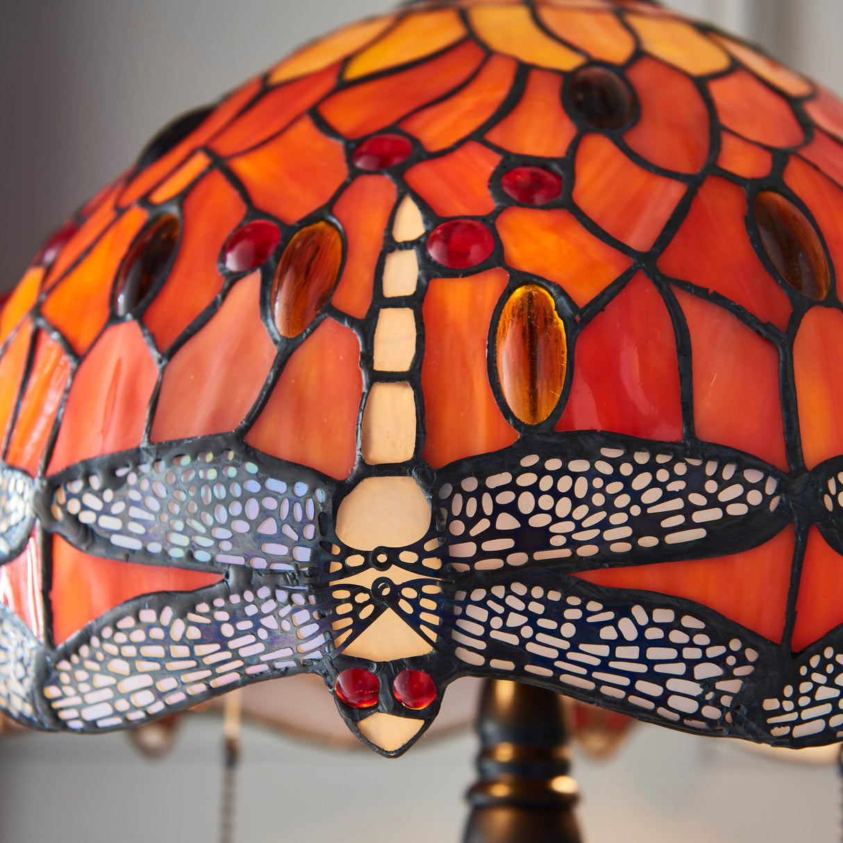Tiffany Dragonfly Flame Small Table Lamp – from Amos Lighting + Home