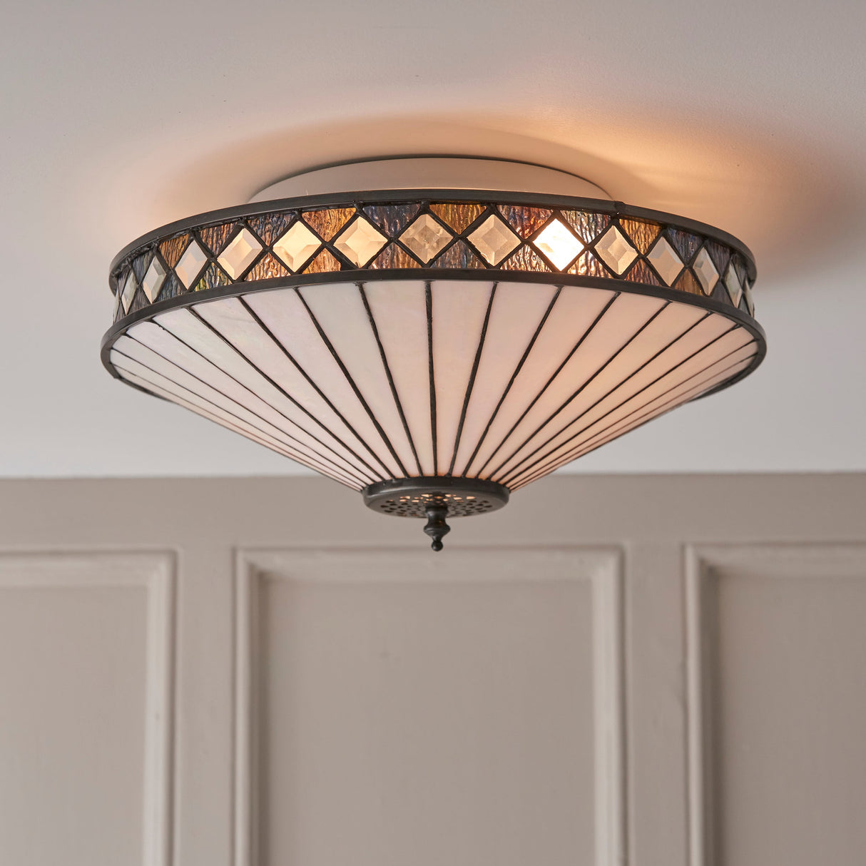 Tiffany Fargo Flush Ceiling Light – from Amos Lighting + Home