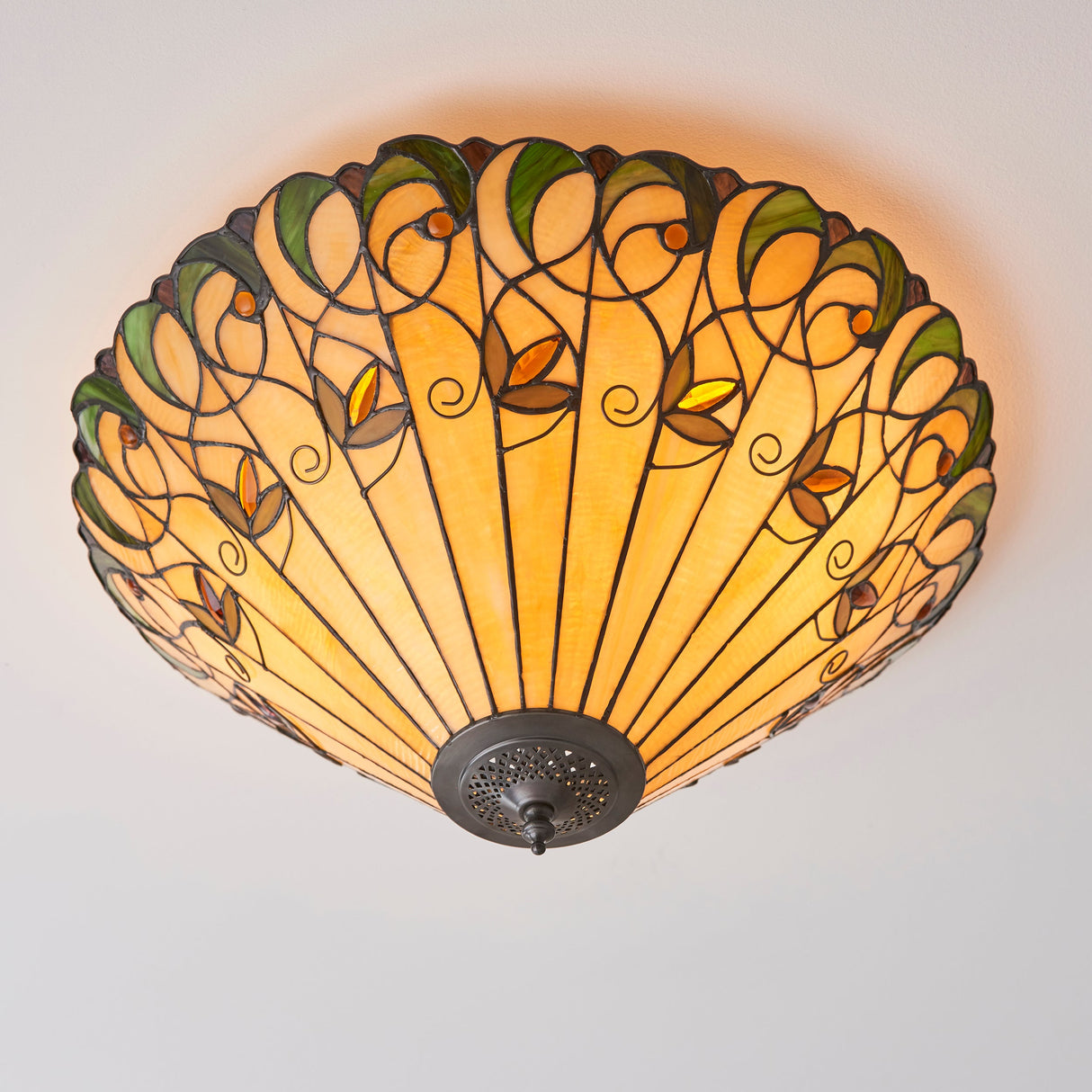 Tiffany Jamelia Flush Ceiling Light – from Amos Lighting + Home