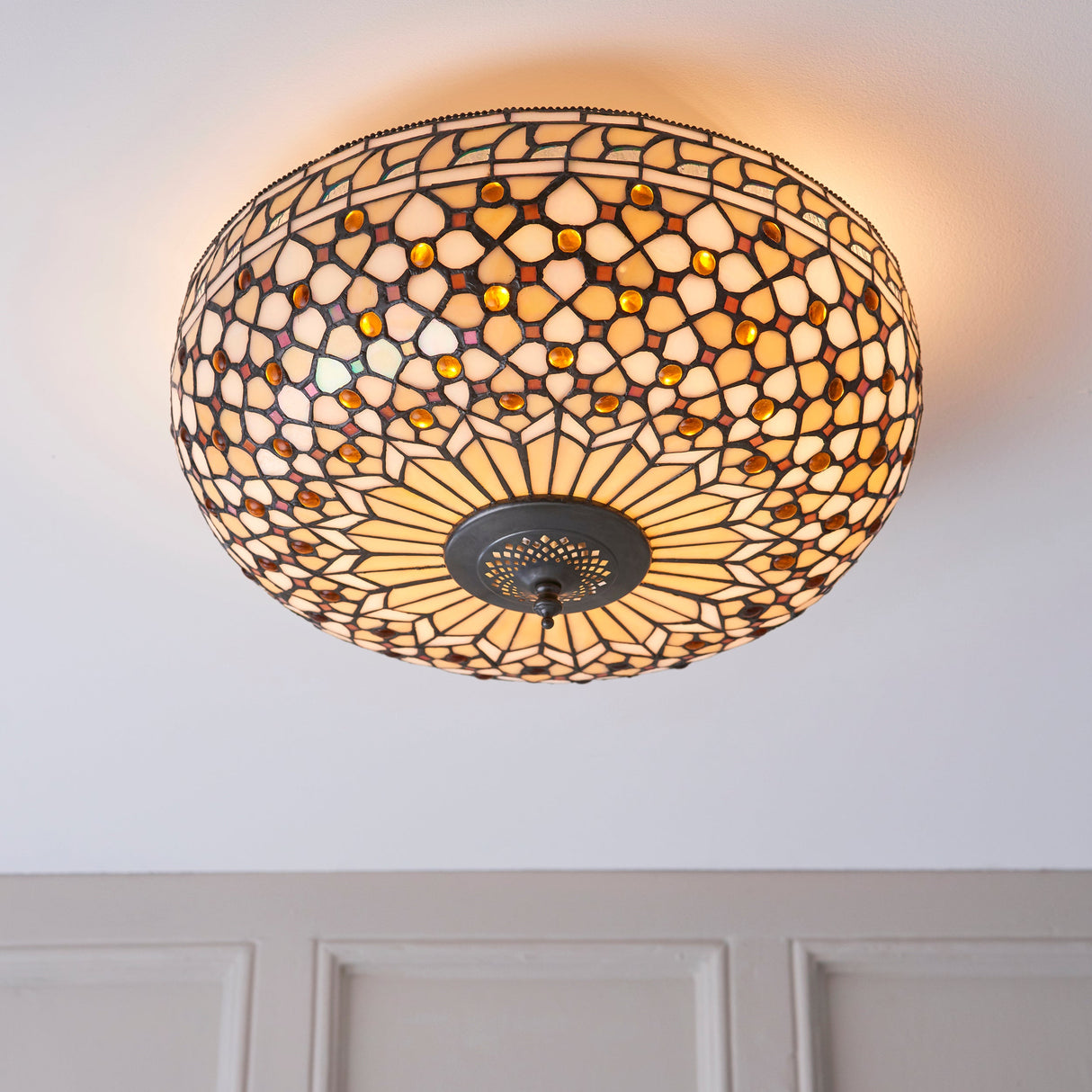 Tiffany Mille Feux Flush Ceiling Light – from Amos Lighting + Home