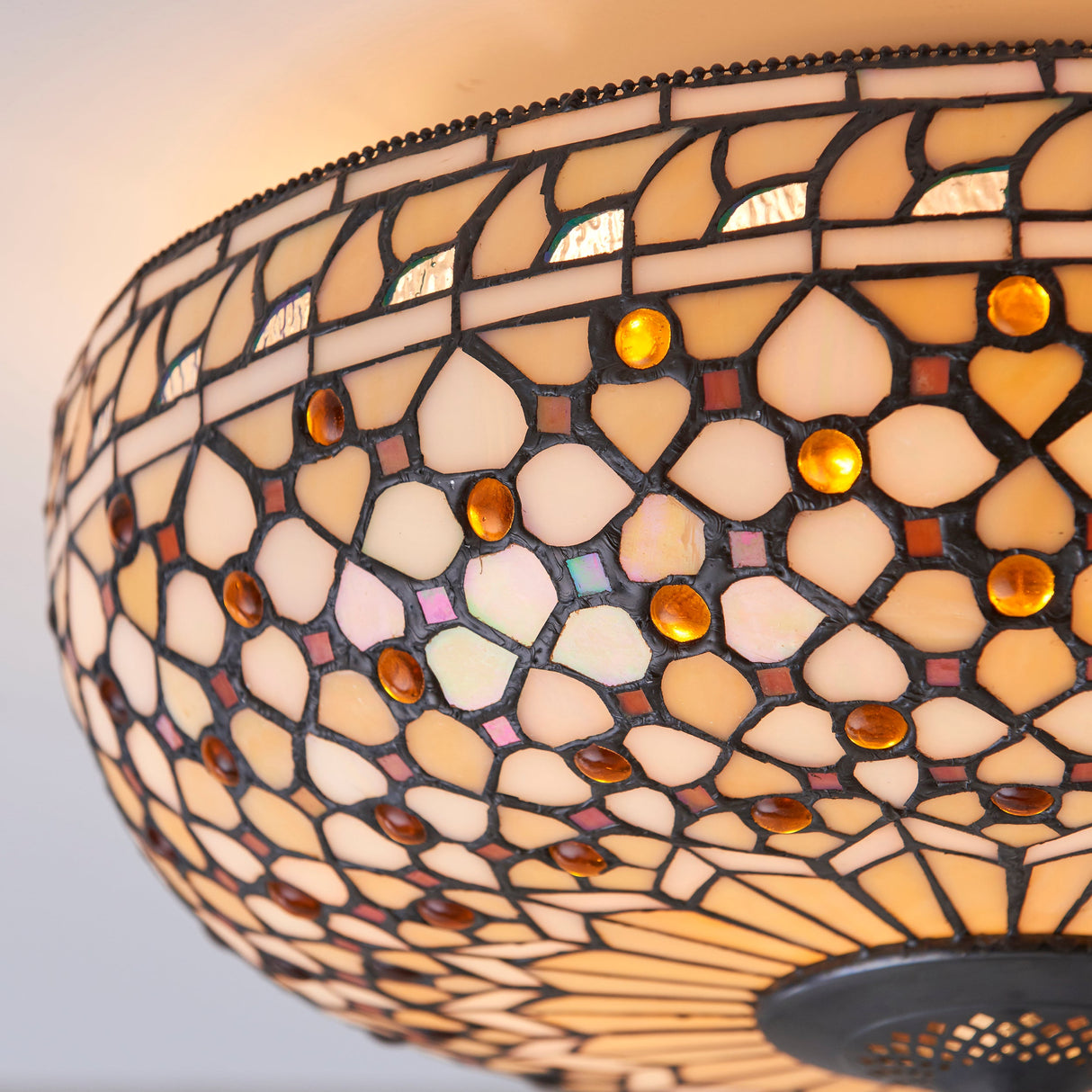 Tiffany Mille Feux Flush Ceiling Light – from Amos Lighting + Home