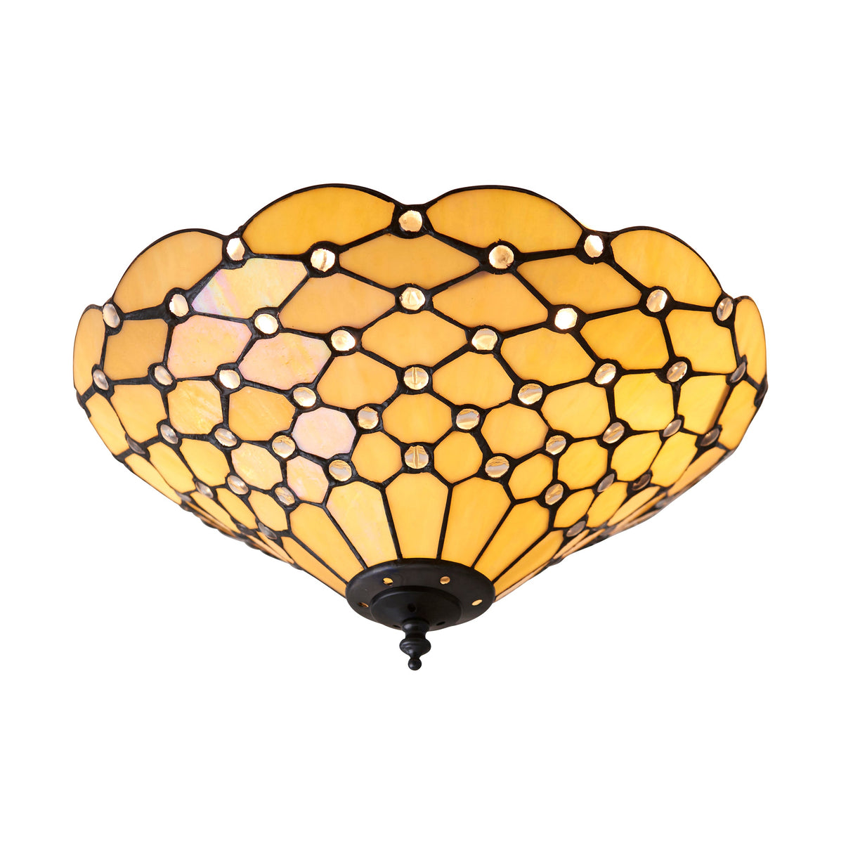 Tiffany Pearl Medium Flush Ceiling Light – from Amos Lighting + Home