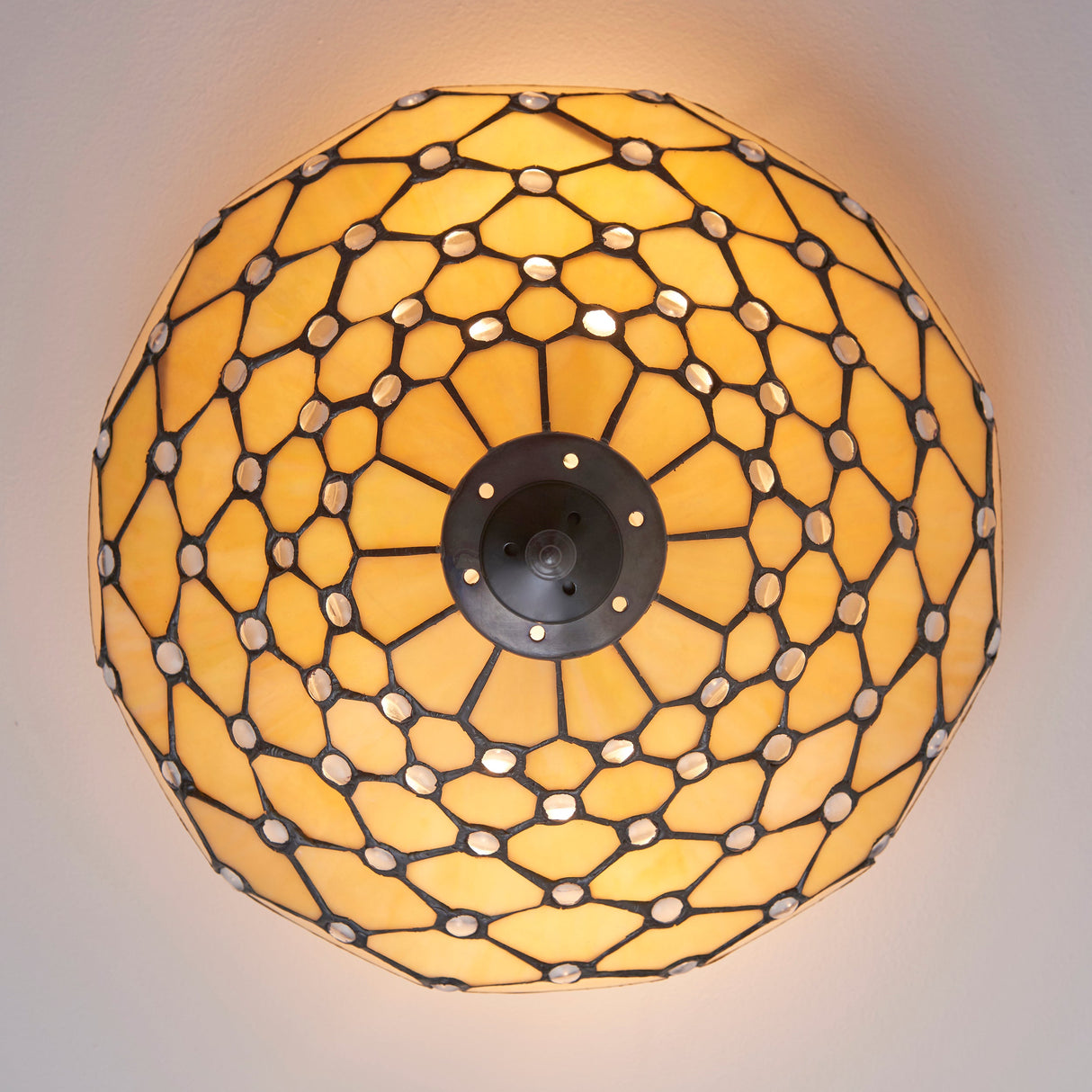 Tiffany Pearl Medium Flush Ceiling Light – from Amos Lighting + Home